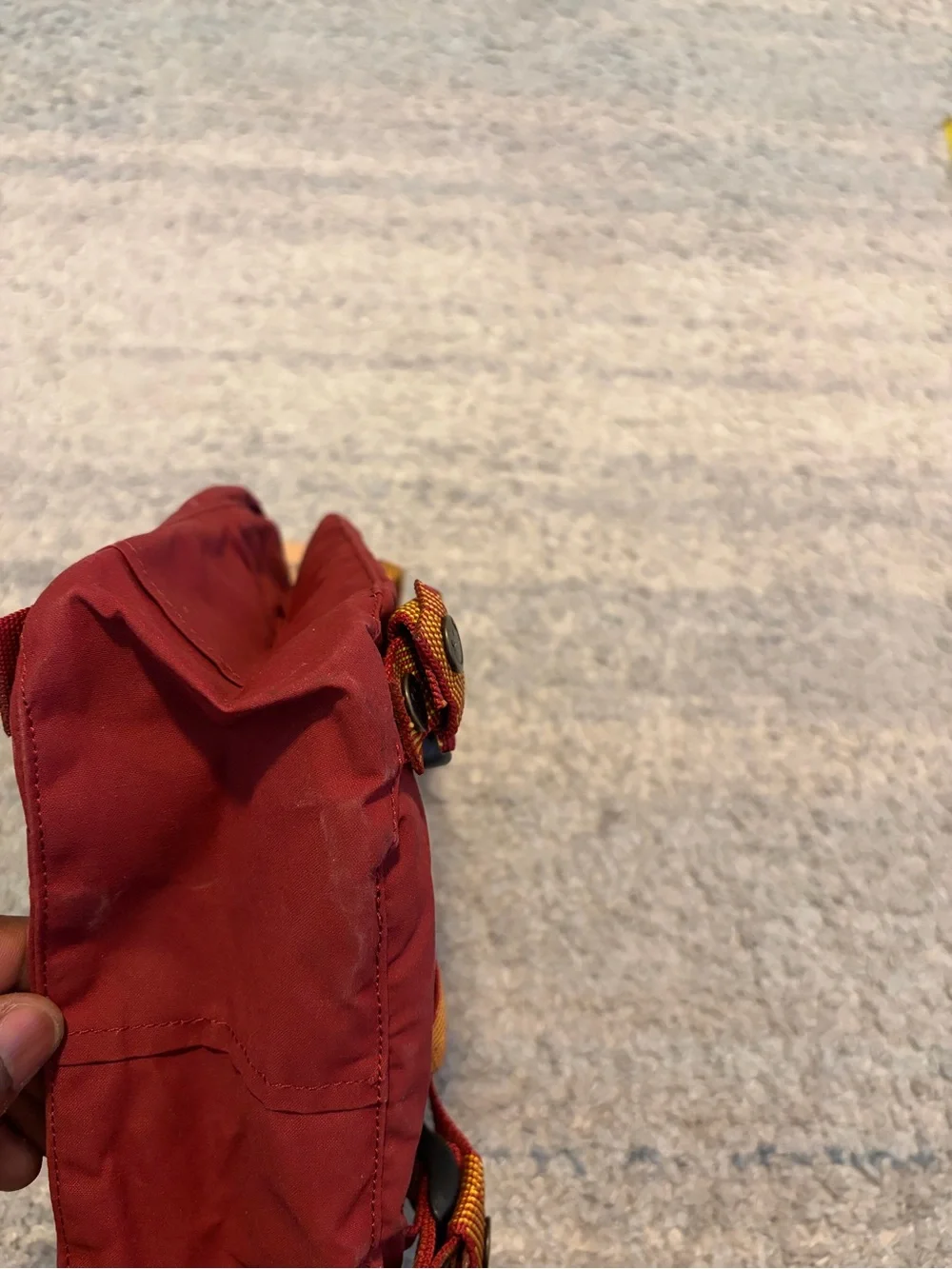 NWT Fjallraven Kanken Mini Backpack Ox Red Goose Eye Pattern 23561 7L